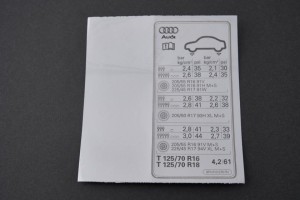 NOWA ORYGINALNA CZĘŚĆ AUDI TRADITION 8P0010570FN