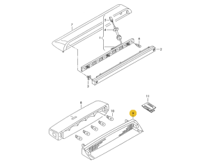 DODATKOWE ŚWIATŁO STOP VW GOLF 3 POLO SHARAN
