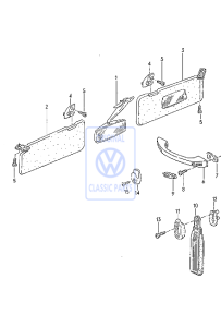 Lusterko wewnętrzne do Polo 1 Polo 2 i Polo 2F