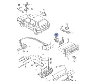 CZUJNIK TEMPERATURY POD CLIMATRONIC VW GOLF MK3 VENTO