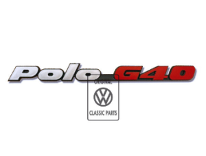 Napis z tyłu Polo G40 do VW Polo 2F
