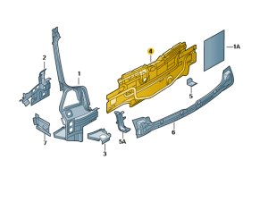 NOWY TYLNY PAS NADWOZIA VW GOLF 4 R32