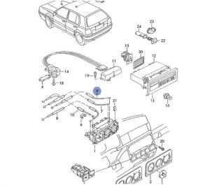 CIĘGNO KLAPY ODMRAŻANIA WENTYLACJI VW GOLF 3 VENTO