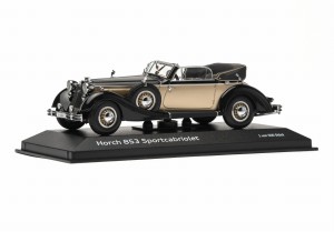 MODEL Horch 855 Sportcabriolet Gold/Black 1:43