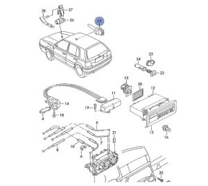 CZUJNIK TEMPERATURY ZEWN CLIMATRONIC VW GOLF 3 VENTO PASSAT B4