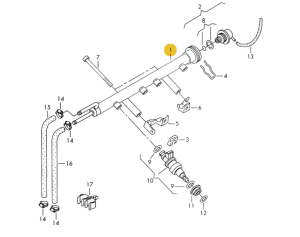 LISTWA WTRYSKOWA VW CORRADO GOLF 3 PASSAT B4 2.0