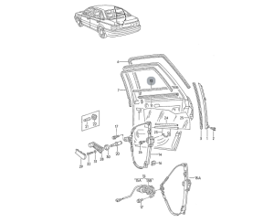 USZCZELKA ZGARNIAJĄCA ZEWN TYŁ PRAWA VW PASSAT B4 