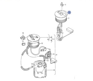 CZUJNIK POZIOMY PALIWA PŁYWAK VW PASSAT B4 1.9TDI