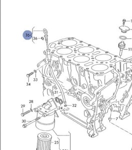 BAGNET OLEJU VW T4 SILNIK 2.8 AES